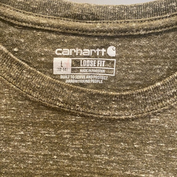 CARHARTT | Men’s Green Heathered T-Shirt | Size Large | Like New! - Picture 4 of 7